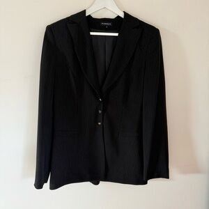 Black Pinstripe Blazer